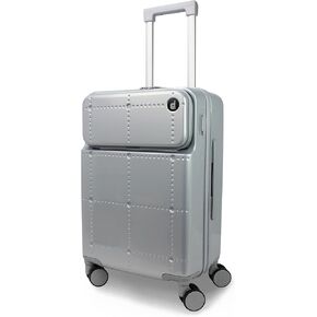 World Traveler Dejuno Smart Luggage with USB Ports, Lavender, Carry-On 20-Inch
