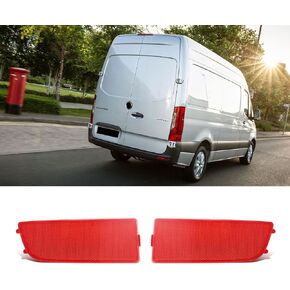 Rear Bumper Reflector 9068260040 + 9068260140 Left Right Compatible with Mercedes-Benz Sprinter 2500 3500 2010-2018