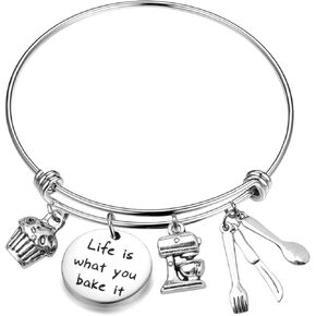 MAOFAED Baker Gift Life is What You Bake It Baking Gift Culinary Student Gifts