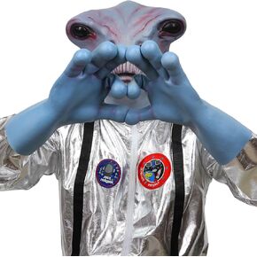 Halloween Alien Gloves for Cosplay Costume Halloween Party & Easter & Christmas - Latex Gloves