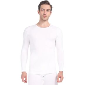 Subuteay Thermal Shirts for Mens Fleece Lined Top Long Sleeve Compression Base Layer