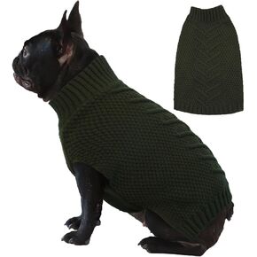 IECOii سترة كلب كبيرة جدًا، سترة كلب XXXL للكلاب الكبيرة فتاة صبي، ملابس عيد الميلاد للكلاب عطلة الكلب سترة كبيرة، ملابس دافئة للكلاب عيد الميلاد سترات للكلاب الكبيرة لابرادور، أجش، كاكي-3XL in Kuwait