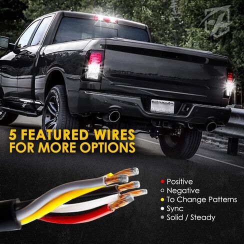 Xprite White Amber LED Hideaway Strobe Lights Kit, Emergency Caution Hazard Warning Flashing Light Bulb for Grille Headlight Taillight Surface Mount, Construction Vehicles Tow Trucks ATV UTV Cars 4PCS in Saudi Arabia