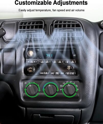 Heater AC Climate Control Module Fit for Chevy Blazer S10 GMC Sonoma Oldsmobile Bravada 1999-2005, HVAC Temperature Control Panel Replace 16250545 15098964 09351325, Without Rear Windshield Heating in Saudi Arabia