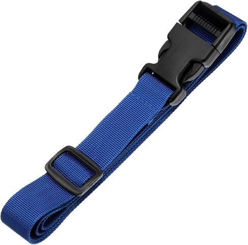 أحزمة الأمتعة HARFINGTON مقاس 1 بوصة × 118 بوصة متعددة الأغراض، حزام موصل للأمتعة من النايلون، حزام حقيبة قابل للتعديل مع مشبك للسفر في الهواء الطلق، ملحقات تعبئة الأمتعة، أزرق in Kuwait