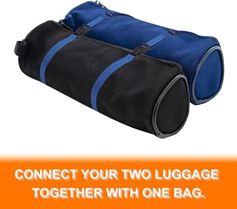HARFINGTON Luggage Straps 1" x 118" Utility Multi-Purpose Luggage Connector Strap Nylon Adjustable Suitcase Belt with Buckle for Travel Outdoor Bag Luggage Packing Accessories, Blue in Kuwait