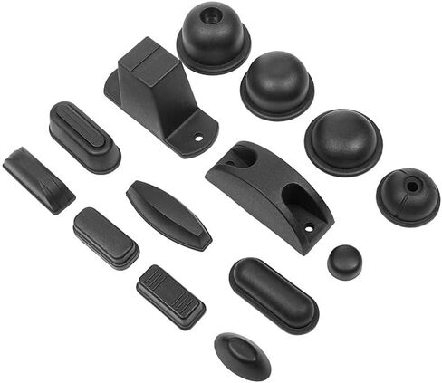 1Pair Black Replacement Plastic Stud Luggage Feet Pads Baggage Replacement Stud Foot Feet Pads for Luggage Bags Suitcase Stand Feet for All Suitcase, Luggage Straps, Travel Accessories in Saudi Arabia