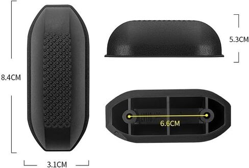 1Pair Black Replacement Plastic Stud Luggage Feet Pads Baggage Replacement Stud Foot Feet Pads for Luggage Bags Suitcase Stand Feet for All Suitcase, Luggage Straps, Travel Accessories in Saudi Arabia