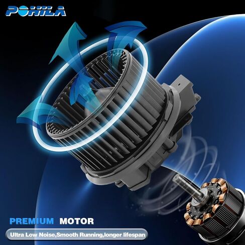 محرك منفاخ سخان HVAC مع قفص مروحة 700274 متوافق مع 2012-2019 Ford Explorer & Flex & Taurus، 2012-2016 Lincoln MKT&MKS استبدال #700274، PM9393 in Kuwait