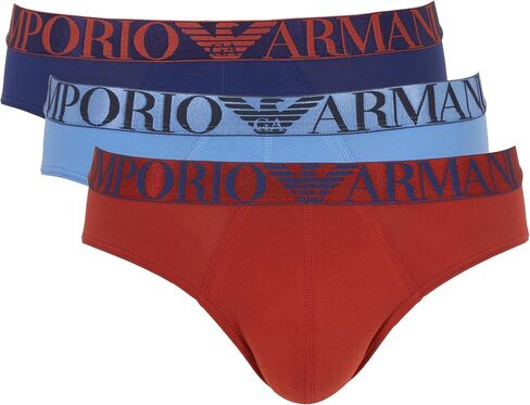 Emporio Armani Men's Shiny Logoband 3-Pack Brief in Saudi Arabia