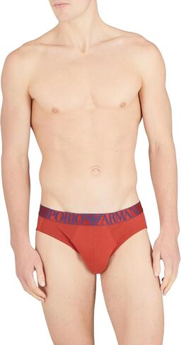 Emporio Armani Men's Shiny Logoband 3-Pack Brief in Saudi Arabia