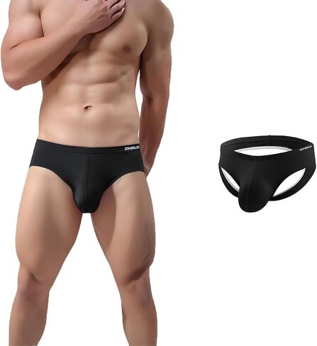 ZONBAILON Mens Bulge Enhancing Jockstrap Briefs Athletic Supporter Big Ball Pouch Backless Underwear Pack M L XL 2XL 3XL in Saudi Arabia