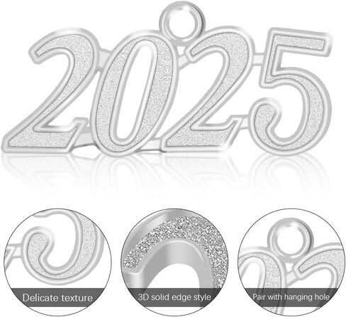 2025 شرابة شرابة شرابة لديكورات التخرج فئة 2025 شرابة التخرج 2024 شرابة سحر قبعة الزينة 2025 سحر فضي 25 شرابة سحر لتذكار التخرج شرابات التخرج الصغيرة in Saudi Arabia