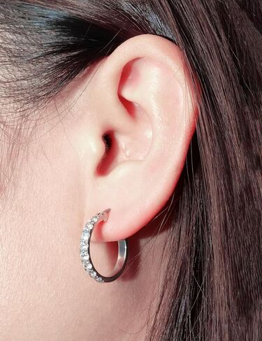 Limerencia G23 Pure Titanium Hypoallergenic Hoop Earrings for Women Sensitive Ears in Kuwait