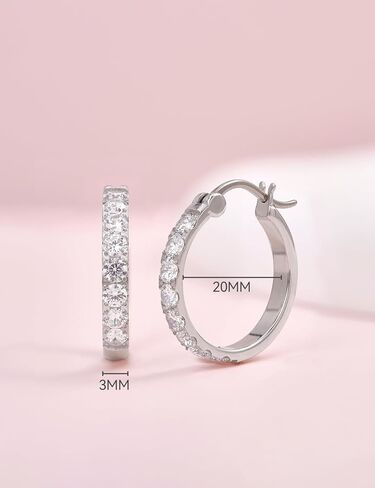 Limerencia G23 Pure Titanium Hypoallergenic Hoop Earrings for Women Sensitive Ears in Kuwait