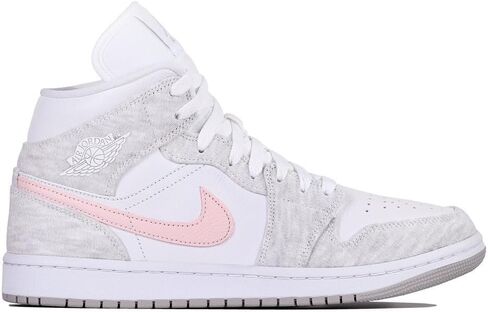 حذاء Nike WMNS Air Jordan 1 متوسط ​​الحجم للنساء، رمادي أبيض، 10 نساء in Saudi Arabia