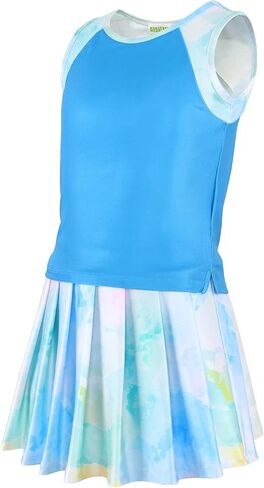 MODAFANS Girls Tennis Golf Pickball Dress Athletic Outfits Kids Tank Top and Skorts Sets in Kuwait