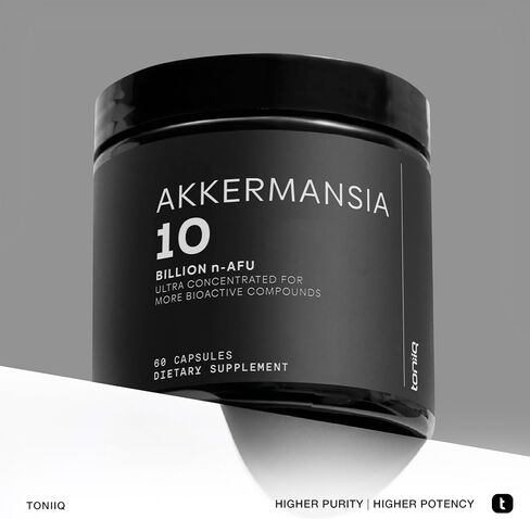 Ultra High Strength Akkermansia Muciniphila Probiotic – 10 Billion n-AFU for Better Gut Health & GLP-1 Support – Shelf-Stabilized, Lab-Tested for Maximum Purity & Potency, 60 Delayed-Release Veg Caps in Kuwait