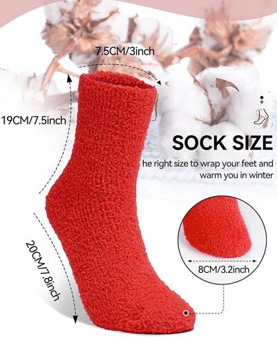 Fuzzy Socks Winter Warm Fluffy Soft Socks for Woman Indoor Christmas Gifts in Kuwait