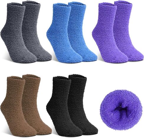 Fuzzy Socks Winter Warm Fluffy Soft Socks for Woman Indoor Christmas Gifts in Kuwait