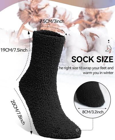 Fuzzy Socks Winter Warm Fluffy Soft Socks for Woman Indoor Christmas Gifts in Kuwait