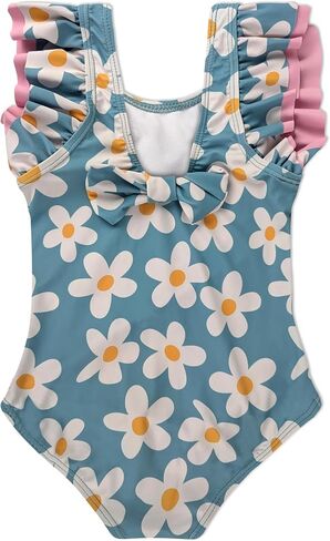 Portakal One Piece Swimsuit for Girls Cute Swimwear Bathing Suit Swimwear for 3-12 Years in Saudi Arabia