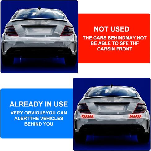 30 PCS Car Arrow Reflective Stickers Waterproof Warning Reflective Stickers Arrow Shape Red Reflective Decals Reflective Safety Warning Sign for Car Motorcycle Stickers Auto Trunk Rear Bumper Bicycles in Saudi Arabia