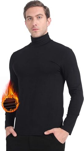 Subuteay Thermal Shirts for Mens Fleece Lined Top Long Sleeve Compression Base Layer in Kuwait