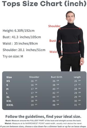 Subuteay Thermal Shirts for Mens Fleece Lined Top Long Sleeve Compression Base Layer in Kuwait