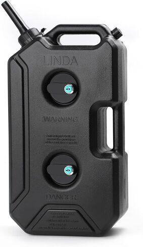 خزان غاز Mokuo سعة 10 لتر / 1.64 جالون من مادة البولي إيثيلين (HDPE) مع قفل مضاد للسرقة ودعامة تثبيت تناسب معظم الدراجات النارية سكوتر ATV UTV، لون أسود in Kuwait