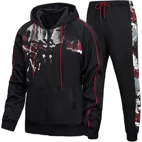 LBL Leading the Better Life Men's Tracksuits Casual Sweatsuits 2 Piece Full Zip Athletic Jogging Sweat Suit Sets
