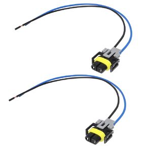 RED WOLF Headlight Wire Socket Connector PT2298 Multi-Purpose Pigtail Adapter Plug for Fog Light High Low Beam Bulb Replace H8 H11 H9 Female Wiring Adaptor Retrofit PT189 88862217 1 Pair