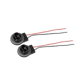 Motoforti 3156 Wire Harness Pigtail Socket for LED Bulbs Turn Signal Lights Brake Tail Lights Reverse Lights Replacement Cable Harness Connector (Set of 2) Long-lasting