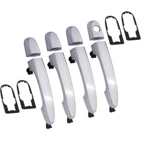 APPERFiT Exterior Door Handle Set 4PCS Chrome w/Gasket Pad Compatible with Kia Sorento 2011 2012 2013 2014 2015 Front & Rear Door, Driver & Passenger Side Panel Replaces 826512P010