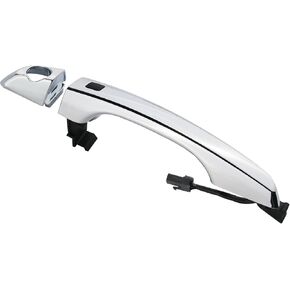 Driver Exterior Door Handle Compatible with Hyundai Elantra 2017 2018 2019 2020 2021 2022 Replaces# 82651-F2200 W/Smart Key Front Left Side Door Handle Cover, Chrome FL