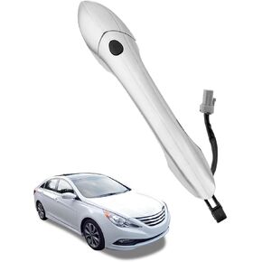 مقبض باب السائق، متوافق مع Hyundai Sonata 2011-2015، مع مستشعر ونظام دخول ذكي بدون مفتاح، مقبض خارجي أمامي من الجانب الأيسر | OE # 82651-3S210، 82652-3S010، جزء مقبض الباب الخارجي