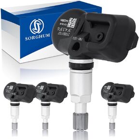 نظام مراقبة ضغط إطارات الذرة الرفيعة - مستشعرات TPMS مبرمجة مسبقًا 4 قطع 315 ميجاهرتز متوافقة مع تويوتا كامري بريوس راف 4 كورولا لكزس سكيون بونتياك فيبي استبدال # PMV-107J 42607-33021 42607-06011