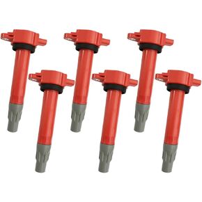 Performance Ignition Coil UF502 Set of 6 Compatible With Chrysler 300 Dodge Avenger Charger Magnum Stratus Challenger Journey Grand Caravan Nitro VW Routan SL63 AMG 2.7 3.5 4.0 6.0 6.3 V6 V12