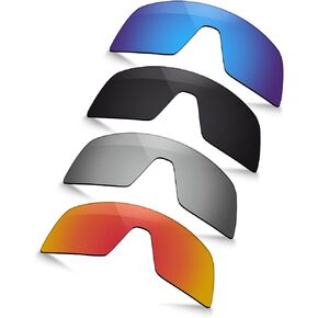 Polarized Replacement Lenses for Oakley Sutro OO9406 Sunglasses -Ocean Blue+Black+Silver+Fire Red