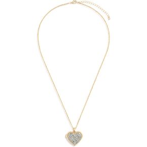 DEMDACO Guardian Angel Wings Hinged Heart Locket Women's 18+2 Inches Durable Brass & Iron Metal Everyday Adjustable Necklace in Gifting Box, Gold