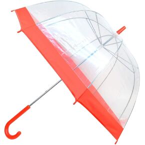 Clear Bubble Umbrella with Windproof Dome - Transparent Umbrella for Adults