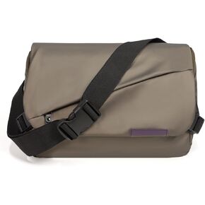 Crossbody Purse Messenger Bag for Commuting, Water-Resistant, 12 x 8 x 3 in (Champagne)