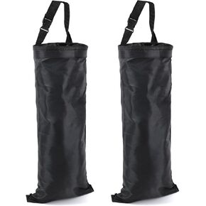 2PCS Car Trash Bag, Seat Back Hanging Car Garbage Bag, Waterproof Hanging Car Trash Can for Camping, Outdoor Traveling, Home Use & Car Storage, Washable Oxford Material