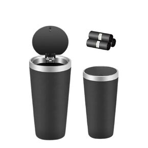 Car Trash Can Mini Car Trash Bin with Lid Large Capacity Garbage Can Washable Trash Can for Car Home Bedroom with 45Pcs Trash Bag
