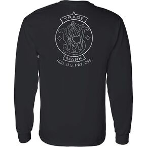 Smith & Wesson Men’s Long Sleeve T-Shirt, Official Graphic Shirt, Large, Black