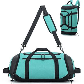 Gym Duffle Bags Gym Bag for Men Travel Duffle Bag With Shoe Compartment Wet Pocket Sports Duffle Bag Weekender Overnight Backpack (Black)