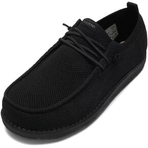 1TAZERO Wide-Shoes for Men-Slip on Walking-Loafers Casual-Shoes - Wide Width Comfortable Orthopedic Shoes for Men with Arch Support for Plantar Fasciitis