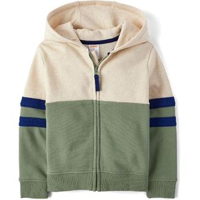 Gymboree,and Toddler Long Sleeve Zip Up Hoodie,Greenwhich Tan,2T