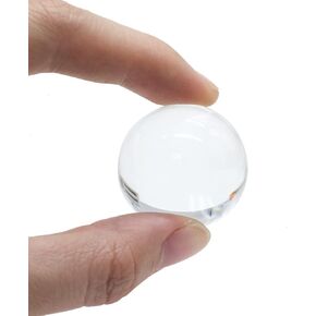 Zittop Mini Clear Crystal Ball Glass Ball Globe Fengshui Miniature Oornaments for Gifts House Decoration Home Docor 30mm/1.2Inch