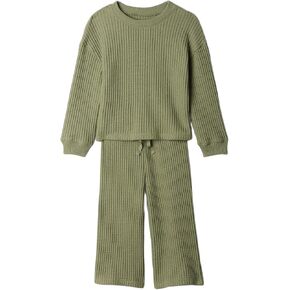 GAP Baby Girls Waffle Sweat Set